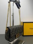 Luxury Monogram Chain Shoulder Bag – Classic Flap Designer Style with Gold Chain Strap