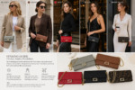 Luxury Embossed Leather Continental Wallet with Chain Strap – Elegant Long Clutch Crossbody for Women