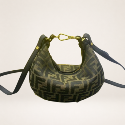 Luxury Mini Hobo Shoulder Bag – Sleek Crescent Shape Designer-Inspired Crossbody Purse