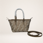 Mini Monogram Canvas Tote Bag – Structured Top Handle Everyday Designer-Inspired Handbag