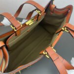 Luxury FF Monogram Canvas Medium Tote Bag with Leather Trim – Structured Designer Shoulder Bag